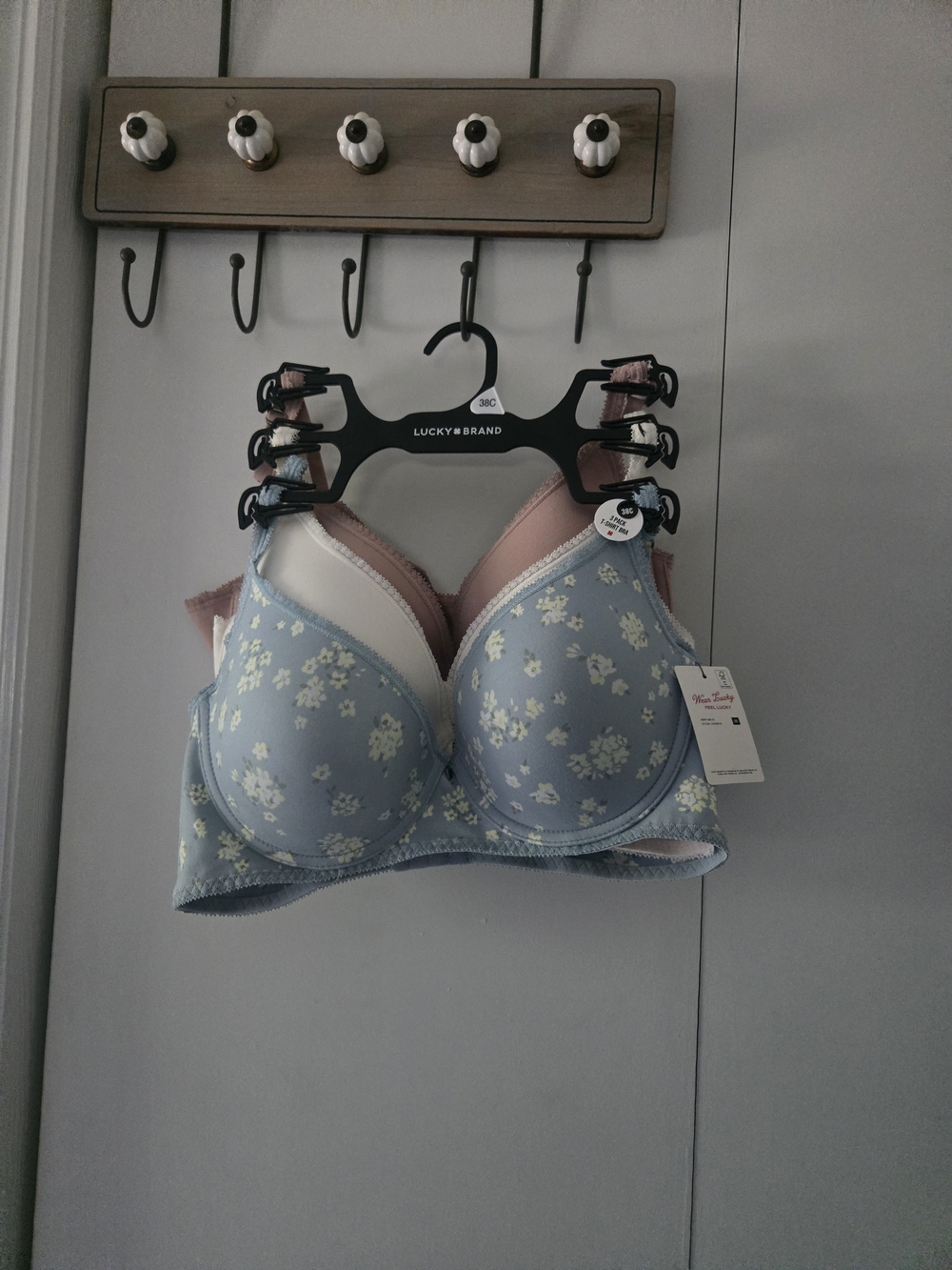 Lucky Brand Floral T-Shirt Bra - Blue